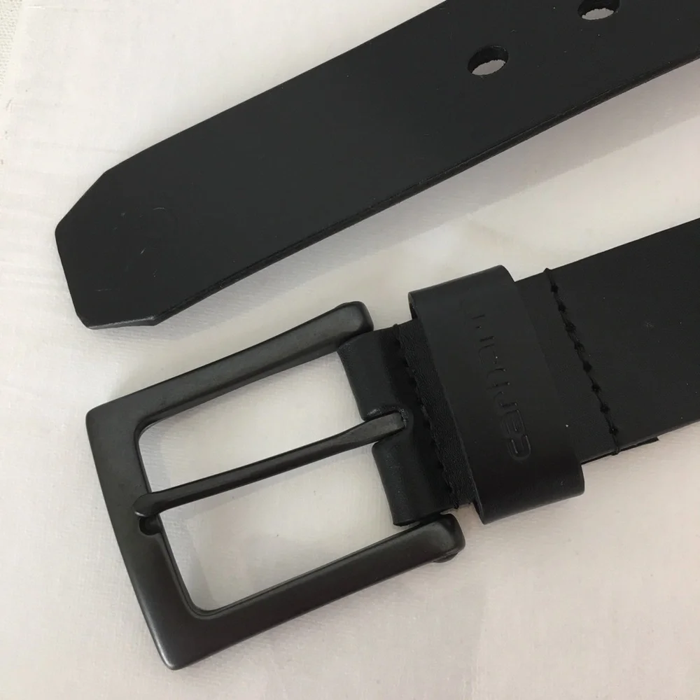 Carhartt Burnished Leather Box Buckle Belt- Black Men’s Size 40
